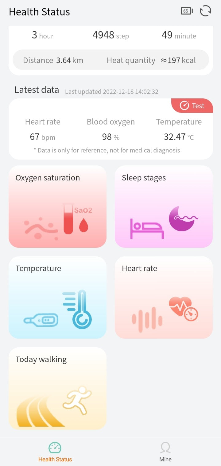 Smart Ring Sleep Tracker Fitness Tracker Ring Health Smart Ring With Heart Rate Monitor, Thermometer With NFC Box Lid