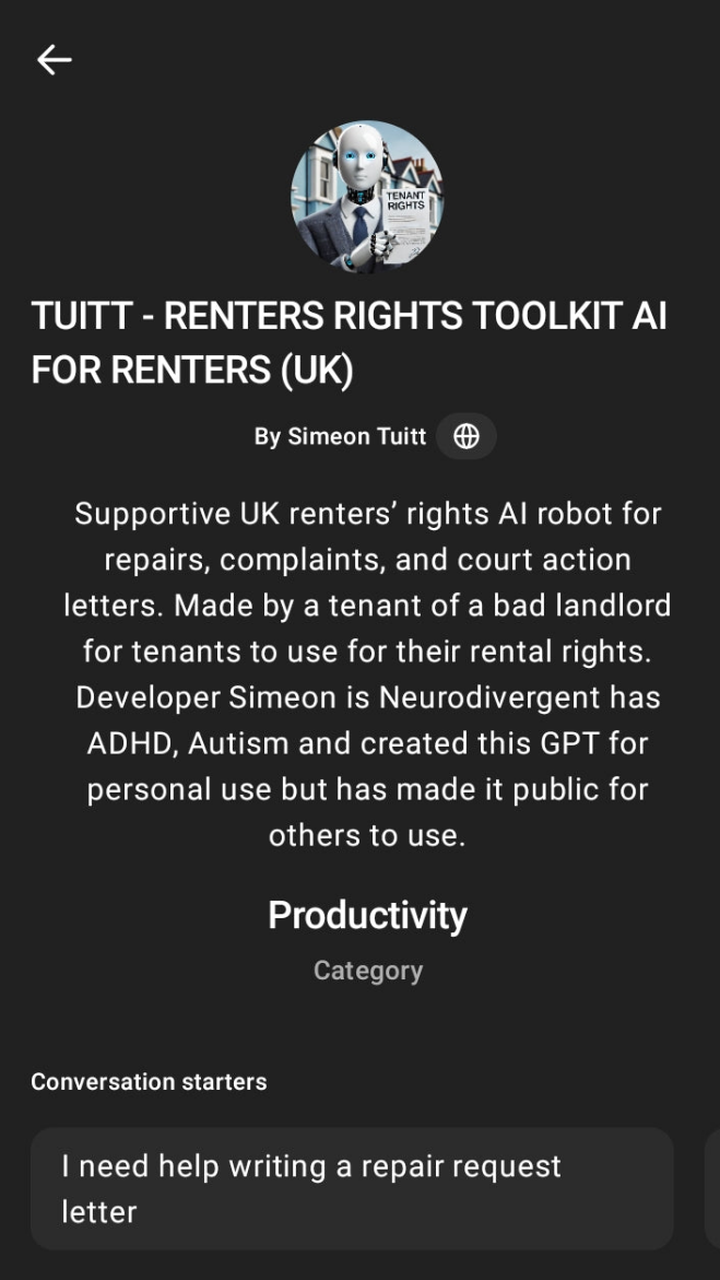 TUITT Renters Rights Toolkit AI For Renters AI GPT