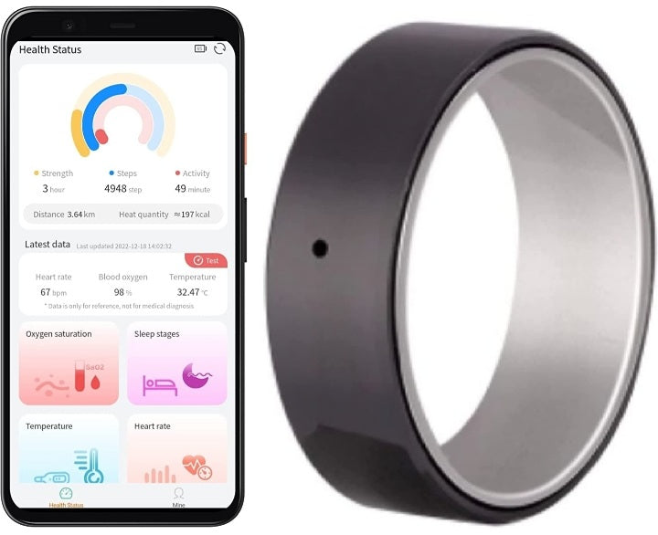 TUITT Jogger Smart Ring Sleep Tracking Smart Ring Sleep Tracker Activity Tracker