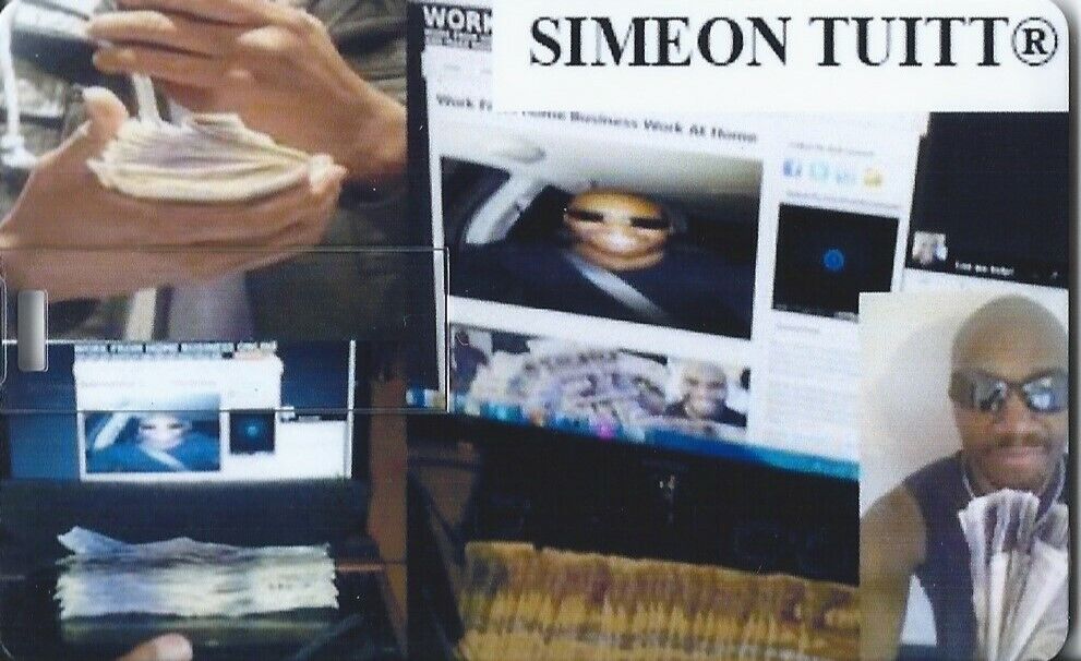 SAMPLE SIMEON TUITT OFFICE Design 1GB USB Memory Stick Flash Drive Backup Credit Card USB