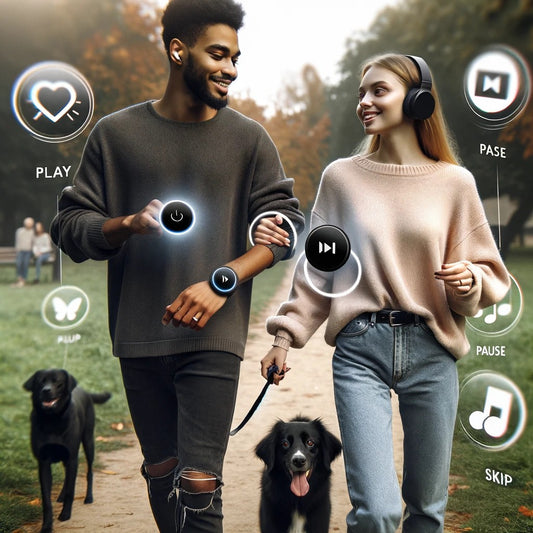 Music Smart Ring Wearable Remote Control Smart Ring for Wireless Headphones Bluetooth Remote Control Smart Ring for Jog and Walking Music Remote