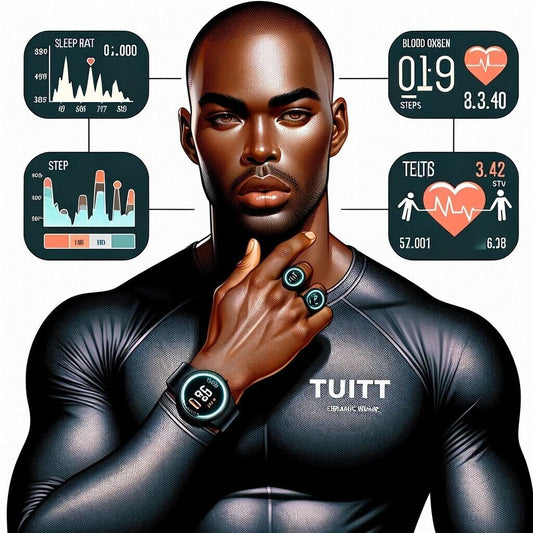 TUITT Sleep Tracking Ring Smart Rings Sleep Tracker Heart Rate Activity Trackers